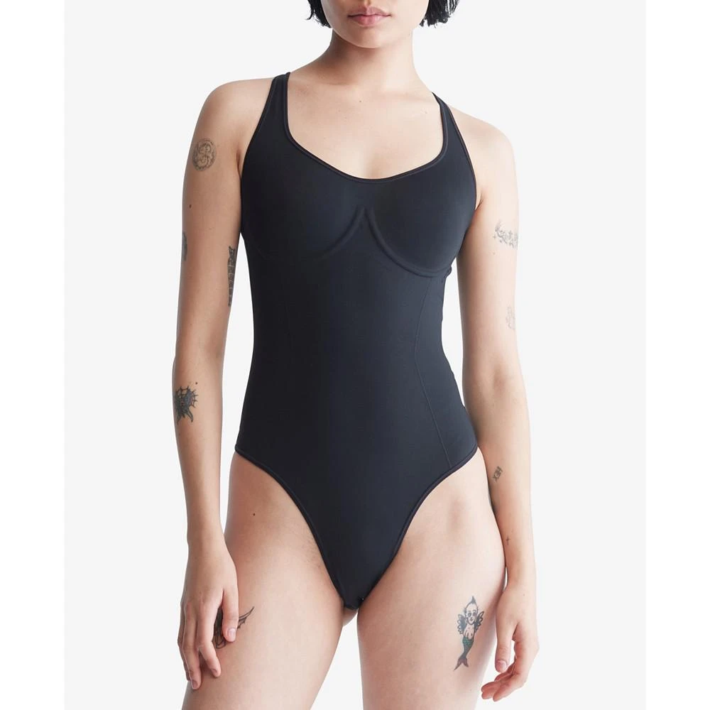 商品Calvin Klein|Bonded Flex Bodysuit QF6753,价格¥109,第1张图片