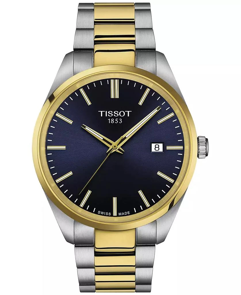 商品Tissot|Men's Swiss PR 100 Two-Tone Stainless Steel Bracelet Watch 40mm,价格¥2806,第1张图片