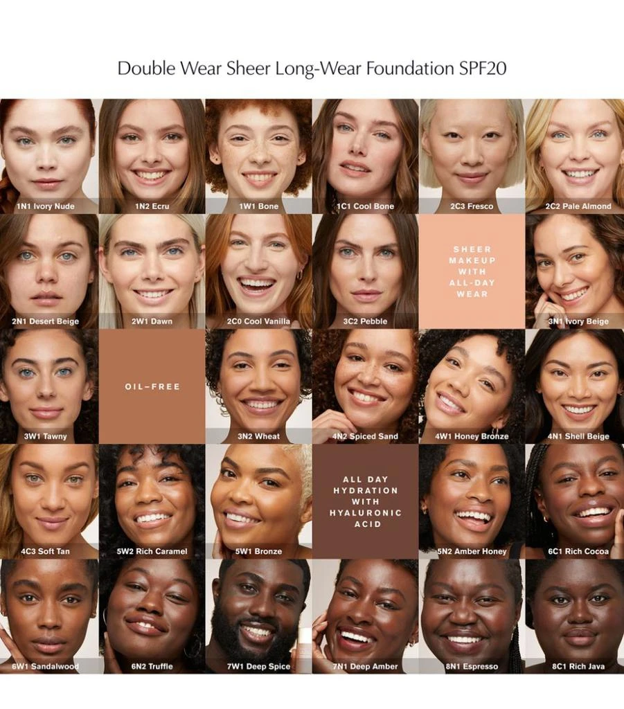 Double Wear Sheer Long-Wear Foundation SPF20 (30ml) 商品