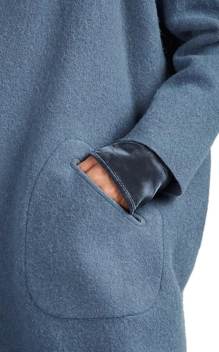 商品Zero|Kota Alpaca-Wool Open-Front Cocoon Coat,价格¥11039,第4张图片详细描述