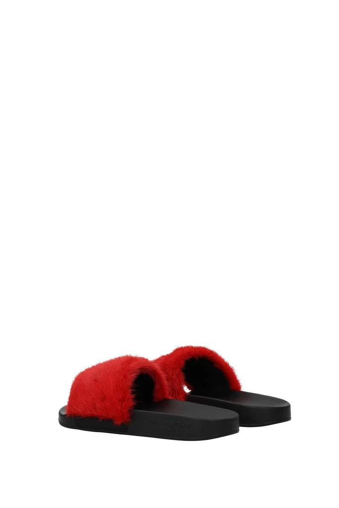 商品Givenchy|Slippers and clogs Fur Red,价格¥1940,第4张图片详细描述