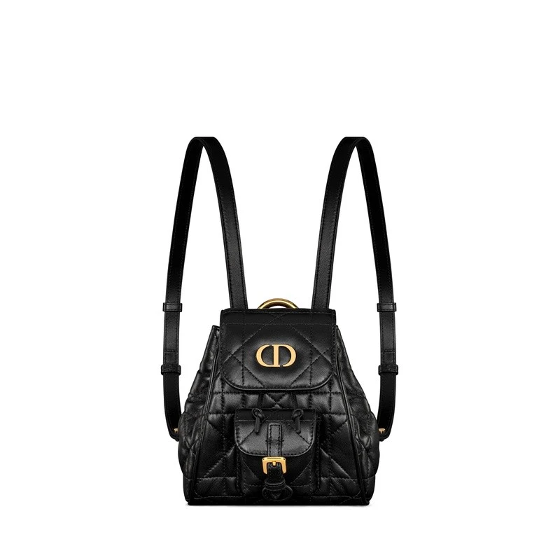 商品Dior|Dior 迪奥Caro系列女士黑色羊皮双肩包,价格¥20062,第1张图片