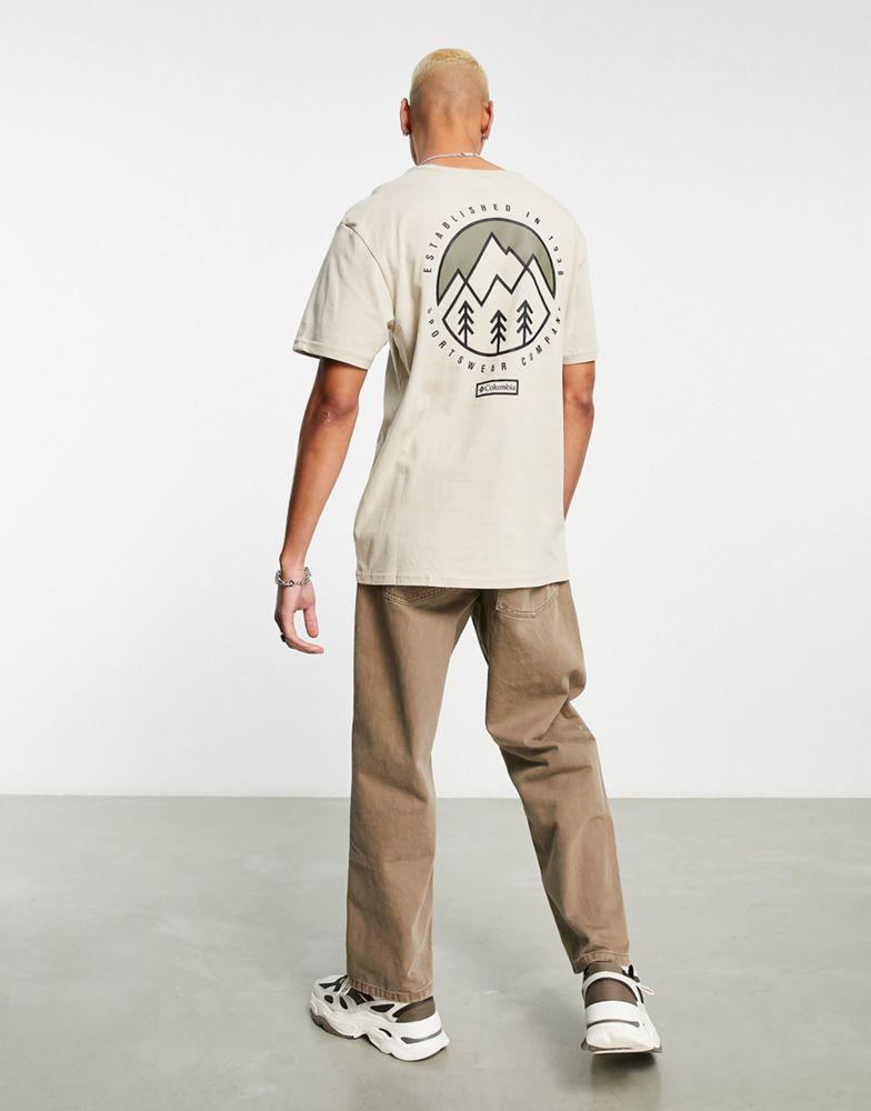 Columbia Tillamook Way II t-shirt in beige/black Exclusive at ASOS商品第4张图片规格展示