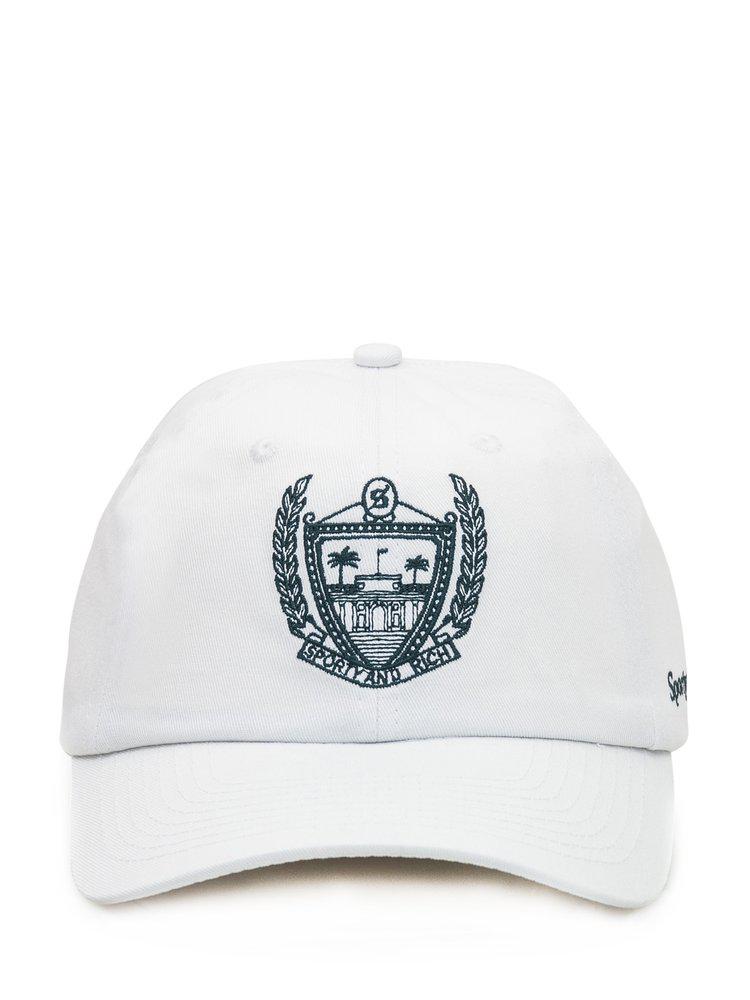 Sporty & Rich	Logo Embroidered Baseball Hat商品第1张图片规格展示