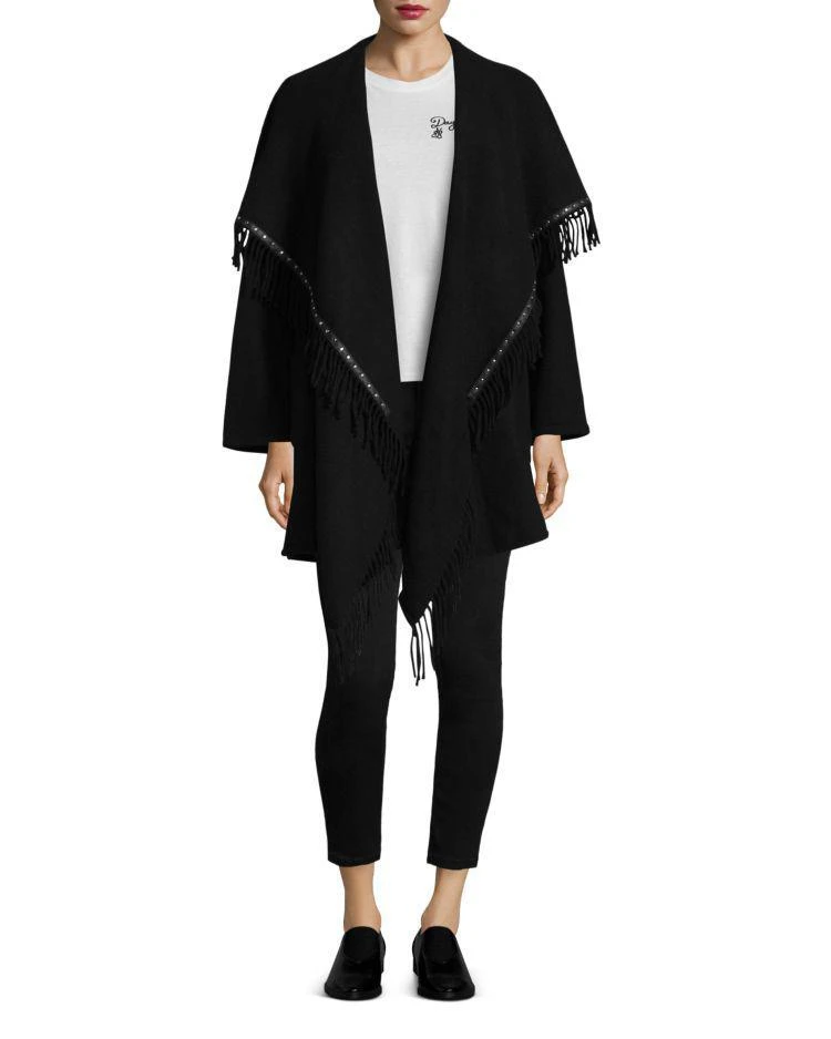 商品The Kooples|Fringed Poncho-Style Coat,价格¥1852,第1张图片