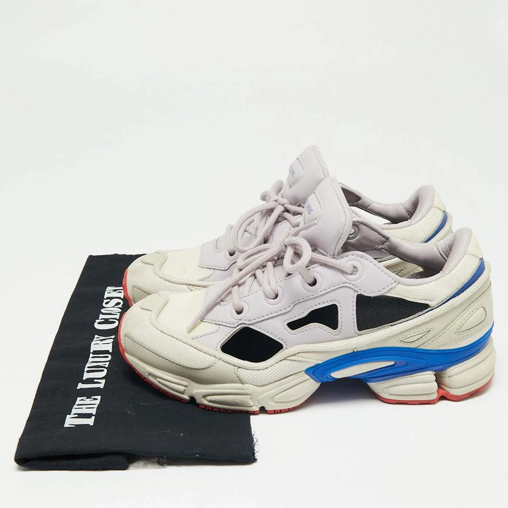 Adidas By Raf Simons White/Purple Leather And Mesh Ozweego Sneakers Size 39 1/3 商品