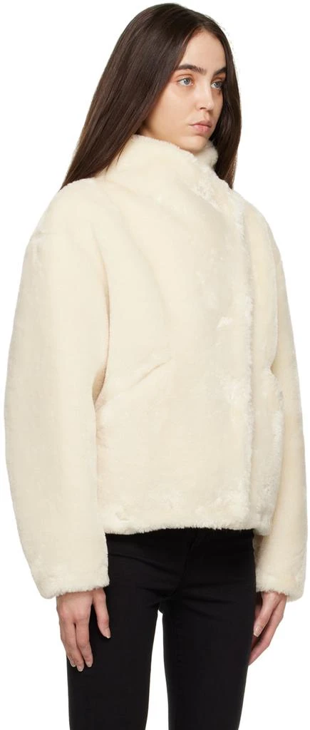 商品FRAME|Off-White Button Faux-Fur Jacket,价格¥4268,第2张图片详细描述