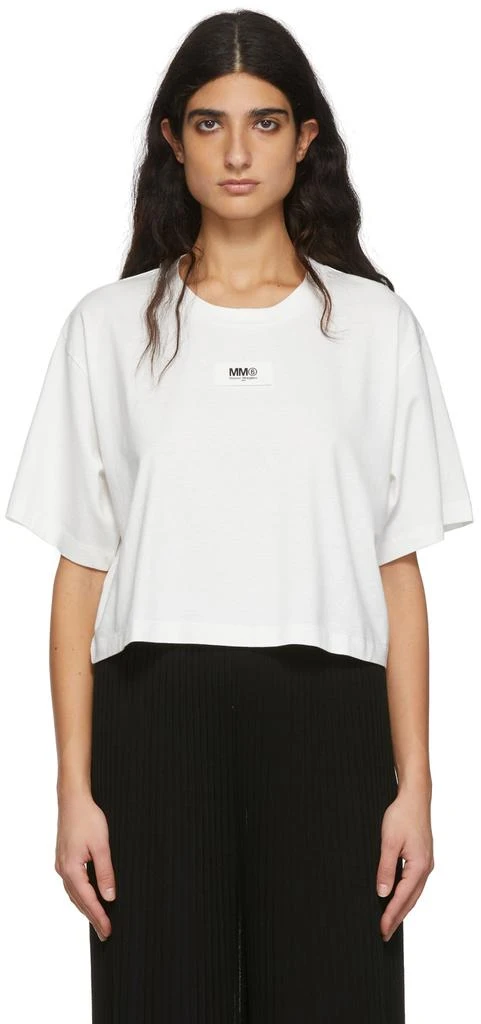 商品MAISON MARGIELA|Off-White Cotton T-Shirt,价格¥870,第1张图片