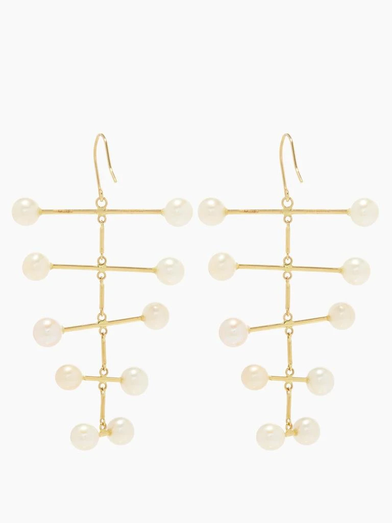 商品MATEO|Pearl Blizzard 14kt gold mobile earrings,价格¥21161,第5张图片详细描述