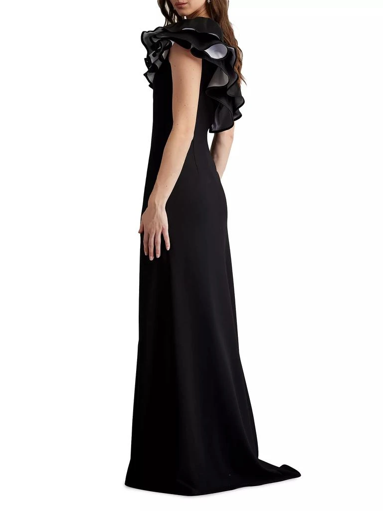 商品Tadashi Shoji|Ruffled One-Shoulder Gown,价格¥3432,第4张图片详细描述