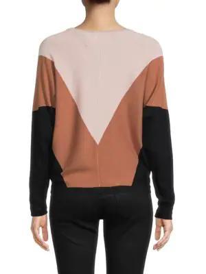 商品Tahari|Colorblock Dolman Sleeve Sweater,价格¥296,第4张图片详细描述