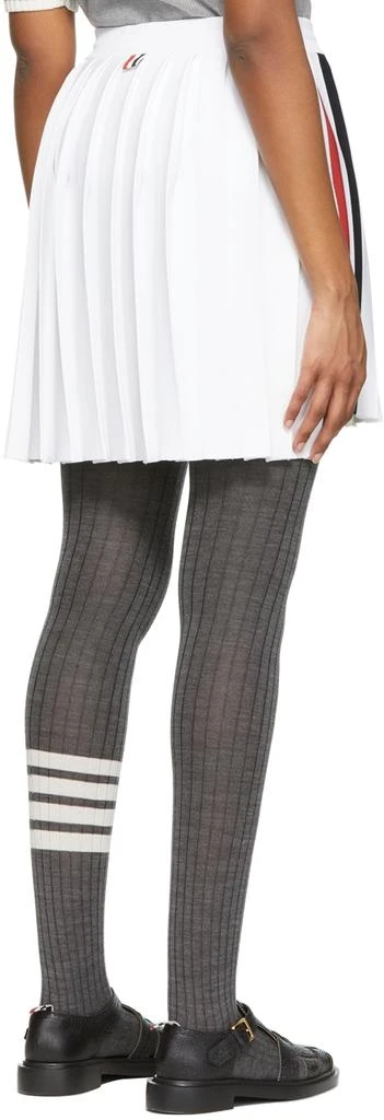 商品Thom Browne|White Dropped Back Mini Skirt,价格¥2412,第3张图片详细描述