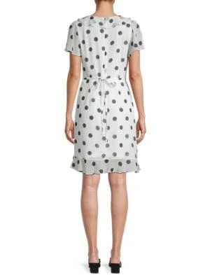 商品Karl Lagerfeld Paris|Print Chiffon Wrap Dress,价格¥305,第2张图片详细描述