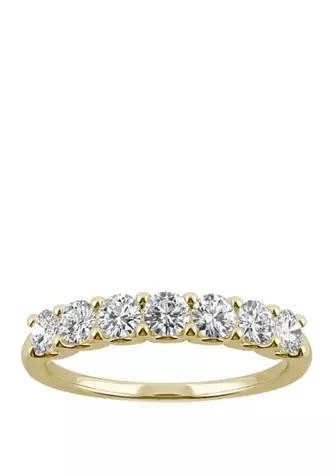 商品Charles & Colvard|Colvard  3 8 Ct. T.w. Lab Created Moissanite Anniversary Band In 14K Yellow Gold,价格¥7970,第1张图片