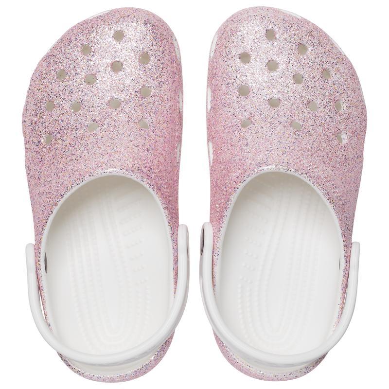 商品Crocs|Crocs Unlined Glitter - Girls' Preschool,价格¥330,第5张图片详细描述