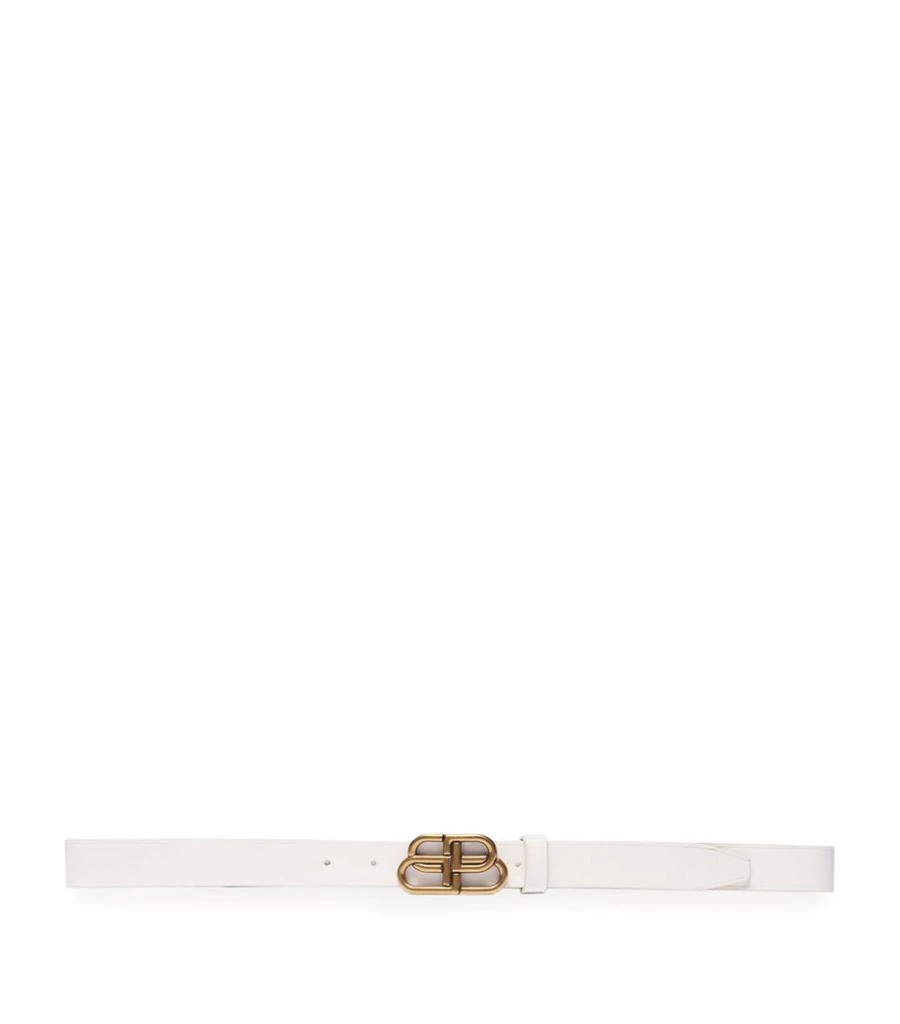 商品Balenciaga|Leather 'BB' Logo Belt,价格¥2529,第1张图片