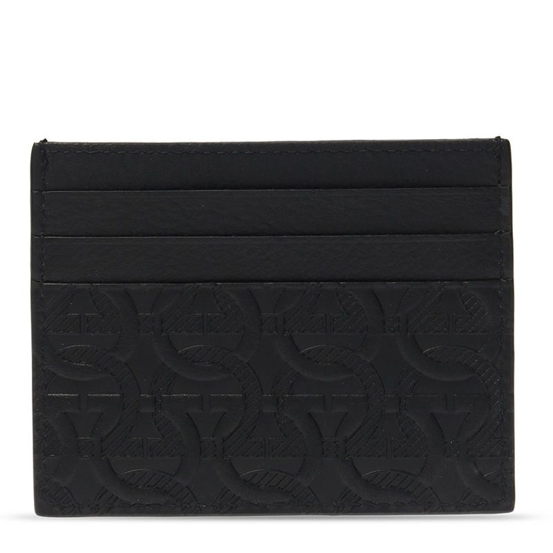 Salvatore Ferragamo 菲拉格慕 男士黑色皮革钱包卡包 66-A645-725146商品第1张图片规格展示