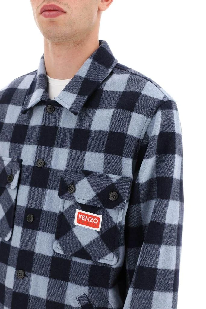 商品Kenzo|CHECK WOOL OVERSHIRT,价格¥1996,第5张图片详细描述