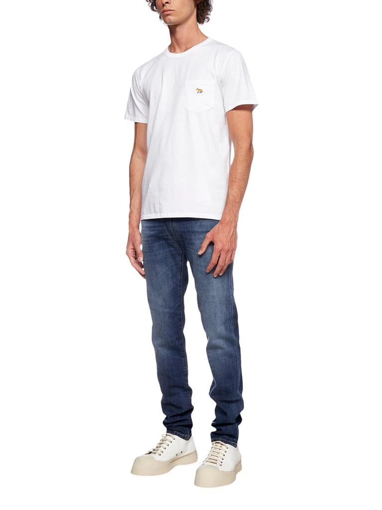 商品Maison Kitsune|Maison Kitsuné Profile Fox Patch Crewneck T-Shirt,价格¥944,第4张图片详细描述