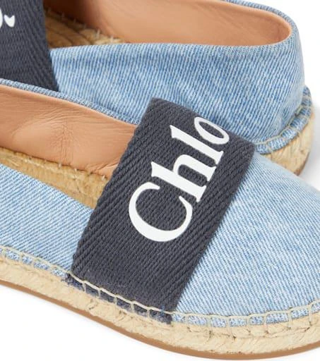 商品Chloé|Logo denim espadrilles,价格¥1312,第5张图片详细描述