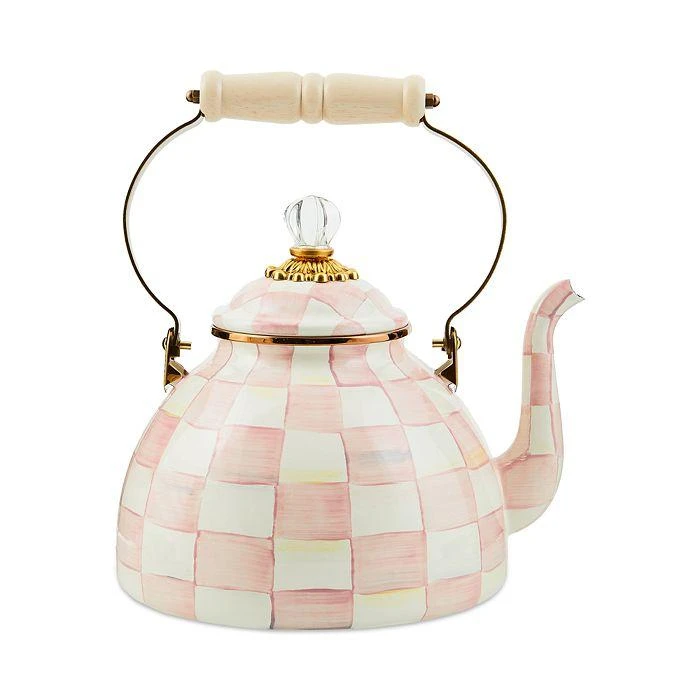 商品MacKenzie-Childs|Rosy Check Enamel Tea Kettle, 3-Qt.,价格¥1431,第3张图片详细描述