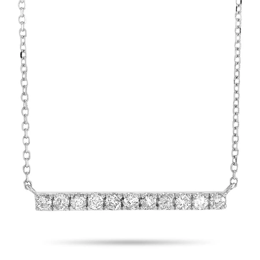 商品LB Exclusive|14K White Gold 0.25 ct Diamond Pendant Necklace,价格¥3268,第1张图片