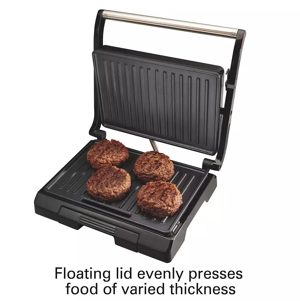 商品Hamilton Beach|Proctor Silex Panini Press & Compact Grill - 25440G,价格¥244,第4张图片详细描述