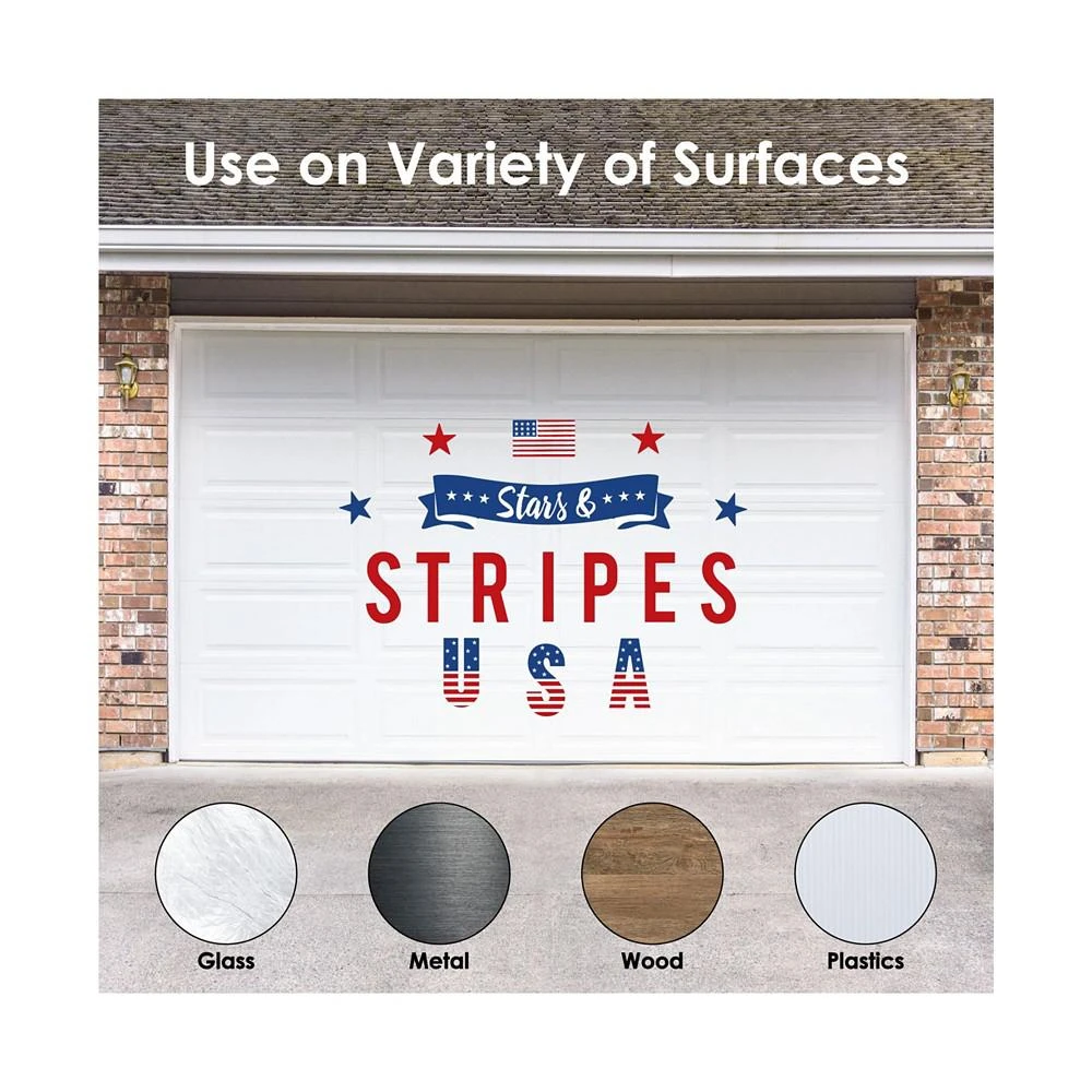 商品Big Dot of Happiness|Stars & Stripes Peel & Stick Patriotic Party Decoration Wall Decals Backdrop,价格¥261,第2张图片详细描述