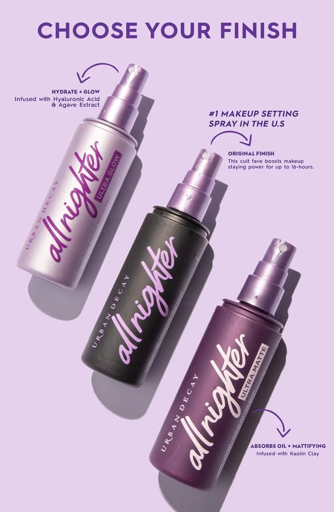 商品Urban Decay|All Nighter Long-Lasting Makeup Setting Spray,价格¥111,第3张图片详细描述