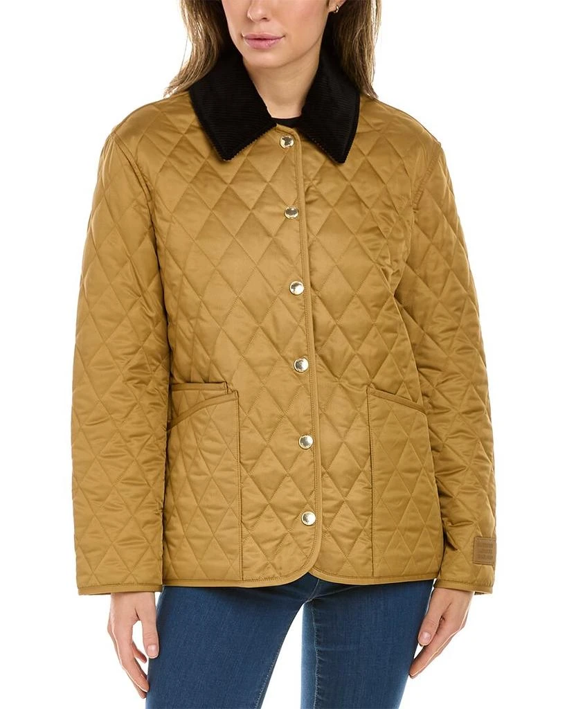 商品Burberry|Burberry Corduroy Collar Diamond Quilted Jacket,价格¥5541,第3张图片详细描述