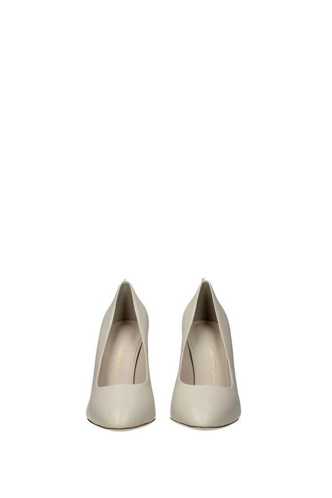 商品Salvatore Ferragamo|Pumps judy Leather Beige Bone,价格¥1822,第5张图片详细描述