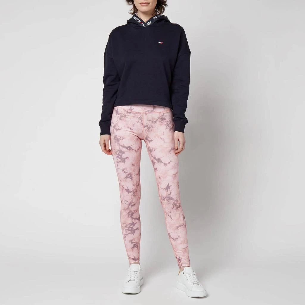 商品Tommy Hilfiger|Tommy Sport Women's Rw Aop Leggings - Pink Opal Wash,价格¥119,第3张图片详细描述