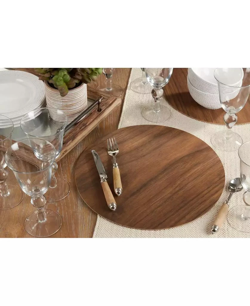 商品Saro Lifestyle|Wood Print Placemat Set of 4,价格¥185,第4张图片详细描述