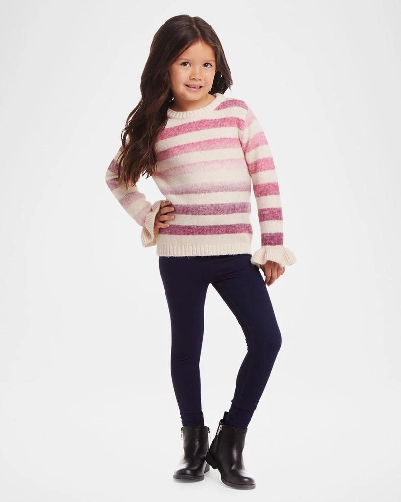 商品Andy & Evan|Girl's Ombre Striped Sweater & Legging Set, Size 2T-6X,价格¥485,第2张图片详细描述