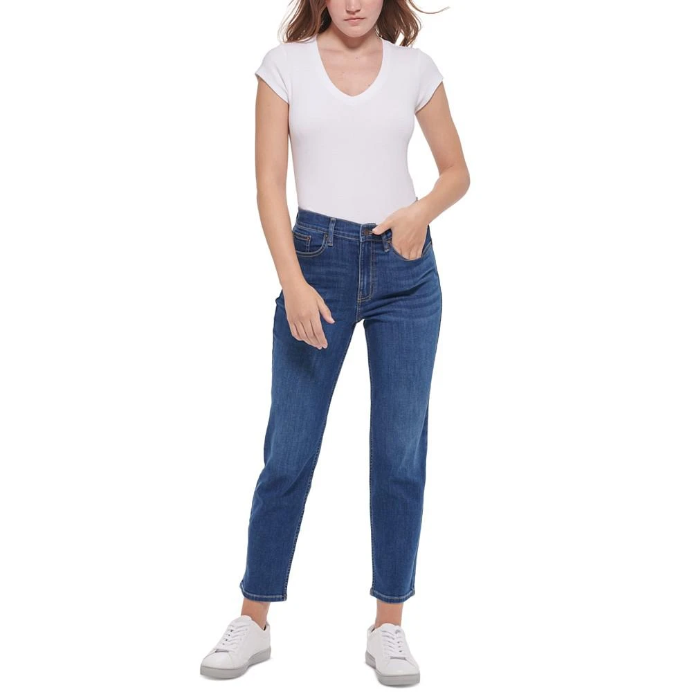 商品Calvin Klein|Hi Rise Slim Whisper Soft Repreve 27" Jeans,价格¥413,第4张图片详细描述