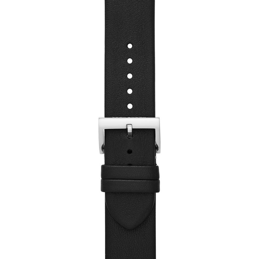 商品Tory Burch|Women's McGraw Black Band For Apple Watch® Leather Strap 38 mm/40mm,价格¥699,第5张图片详细描述