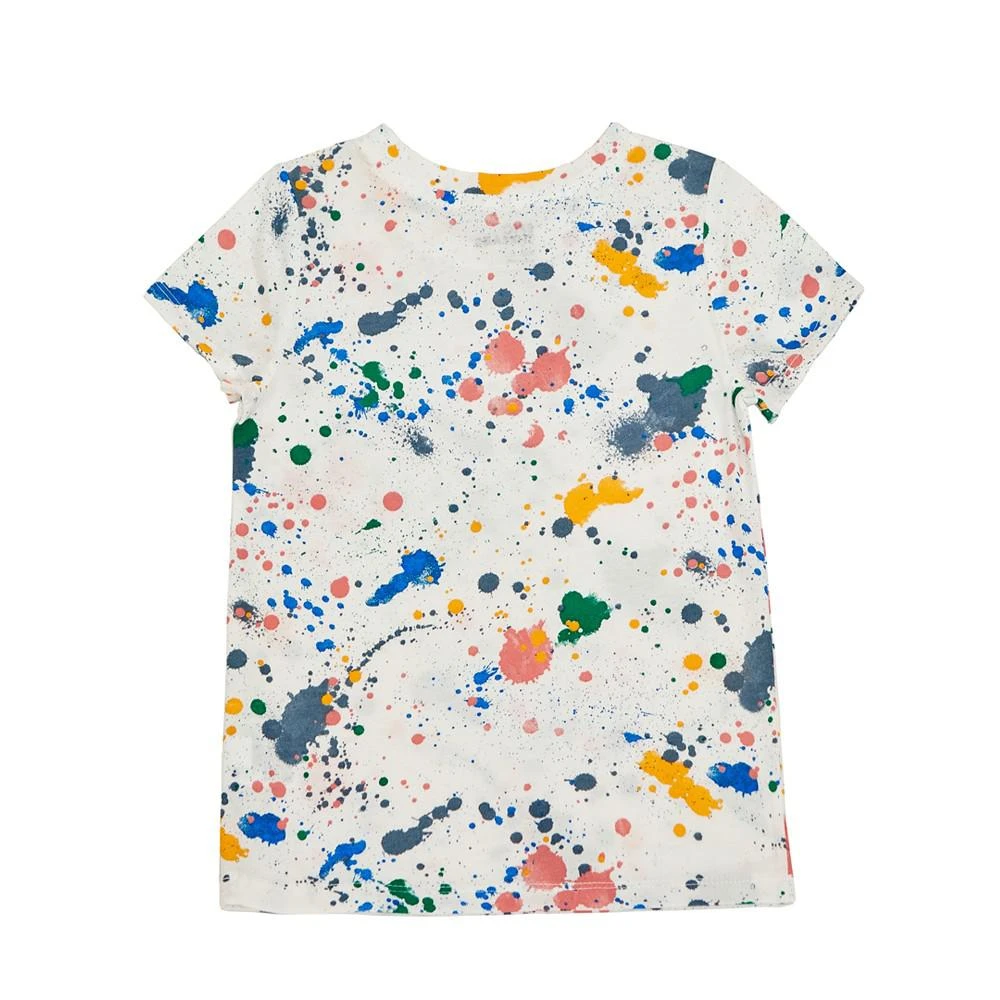 商品Epic Threads|Little Girls Rainbow Splatter Graphic T-shirt, Created For Macy's,价格¥60,第2张图片详细描述