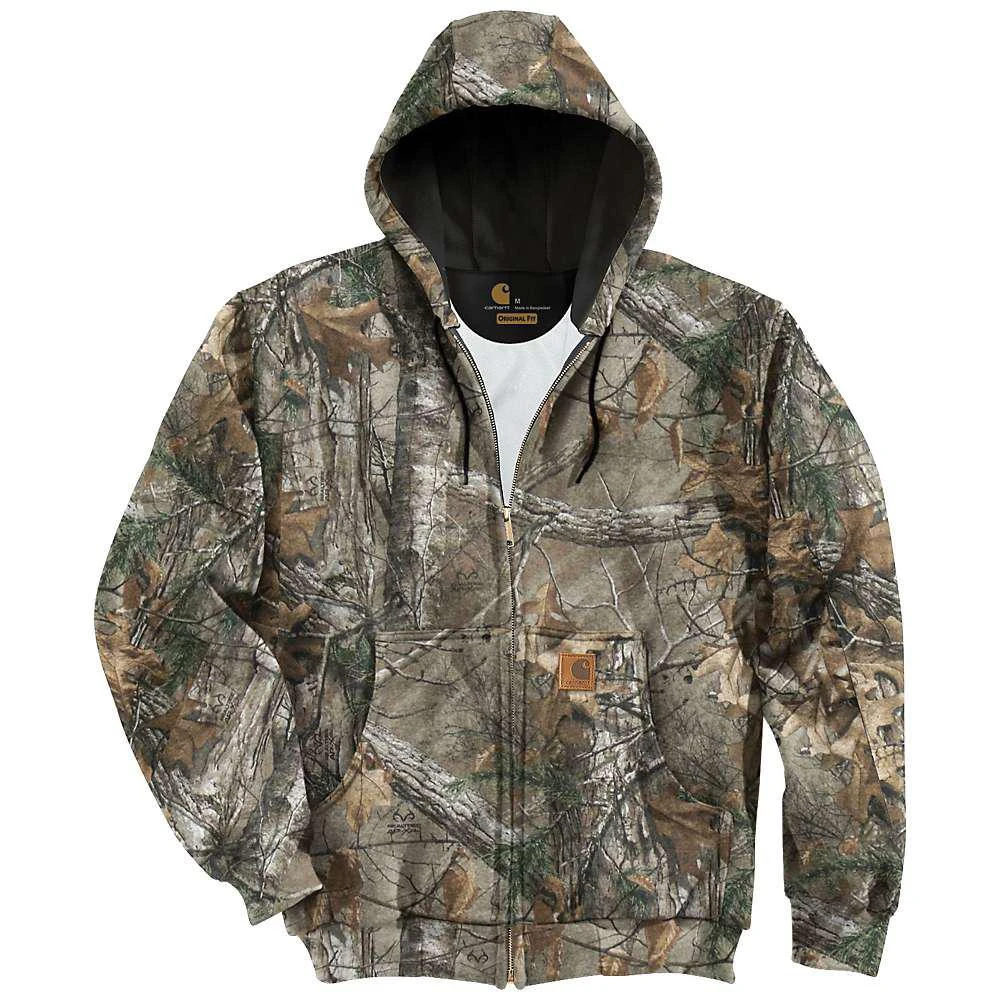 商品Carhartt|Midweight Camo Hooded Zip-Front 运动衣,价格¥273,第1张图片