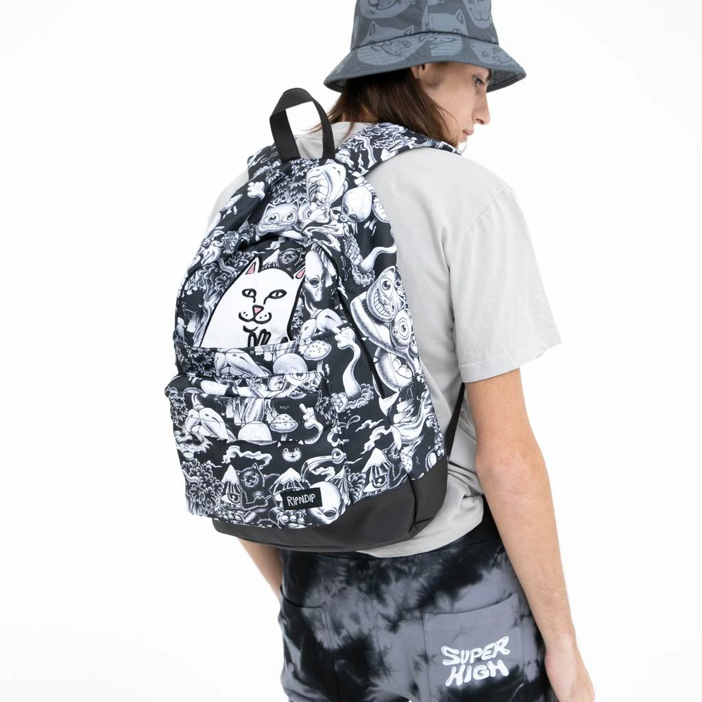 商品RIPNDIP|Dark Twisted Fantasy Backpack (Black/White),价格¥527,第2张图片详细描述