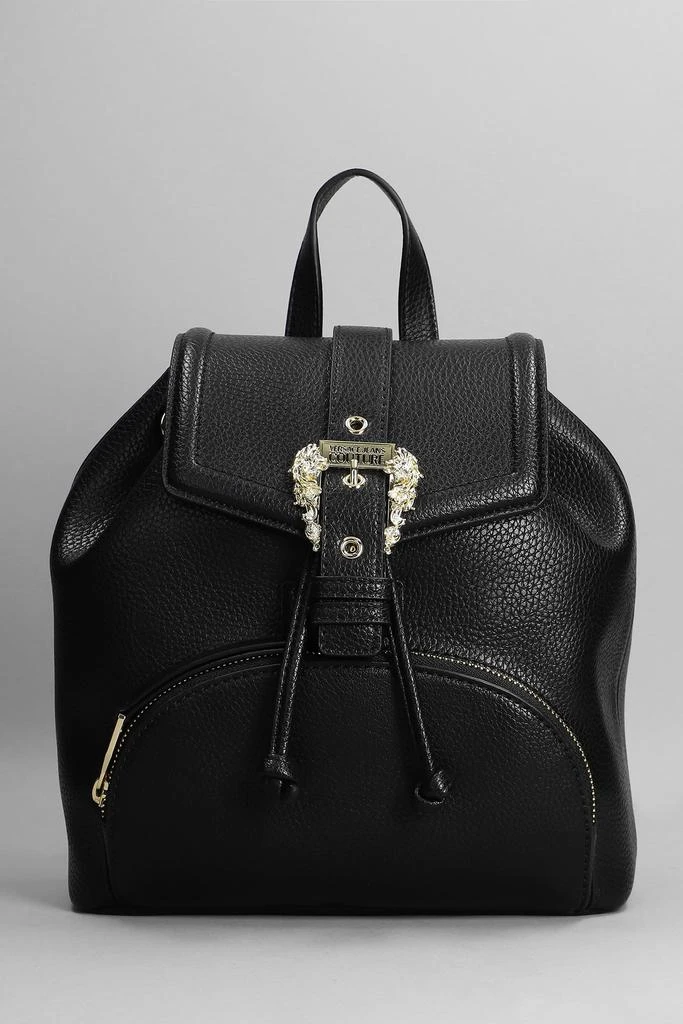 商品Versace|Versace Jeans Couture Backpack In Black Faux Leather,价格¥1615,第1张图片