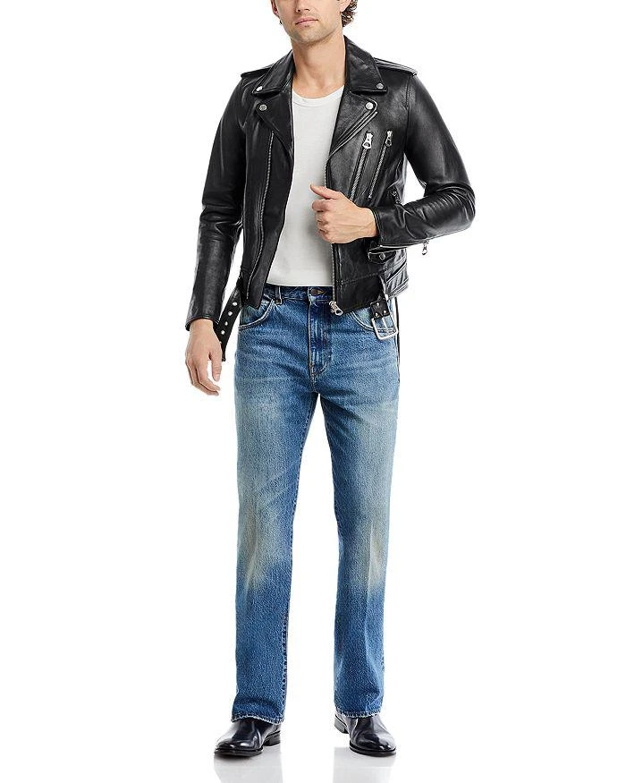 商品BLK DNM|Slim Fit Moto Leather Jacket,价格¥3388,第4张图片详细描述