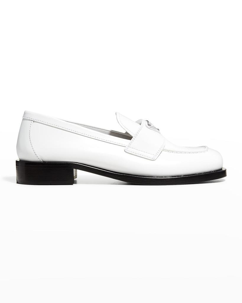 商品Prada|Calfskin Logo Flat Loafers,价格¥8047,第3张图片详细描述