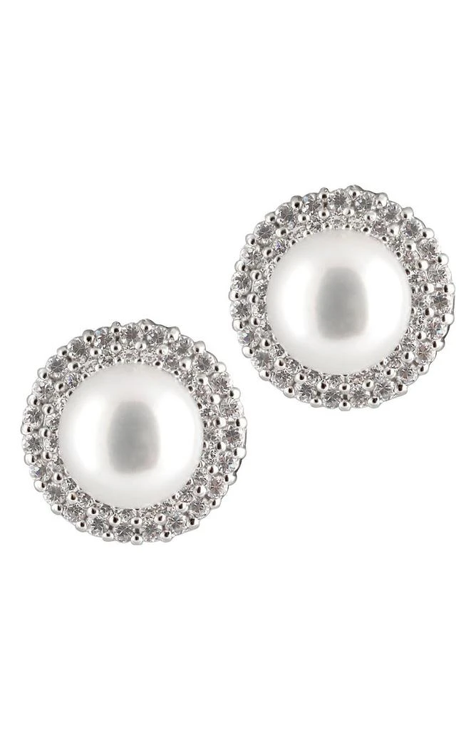 商品Splendid Pearls|Halo 8-9mm Freshwater Pearl Stud Earrings,价格¥598,第1张图片