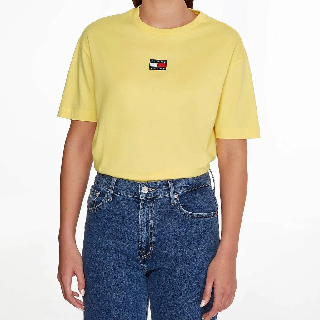 商品Tommy Jeans|Tommy Jeans Women's Tjw Oversized Center Badge T-Shirt - Soleil,价格¥119,第1张图片