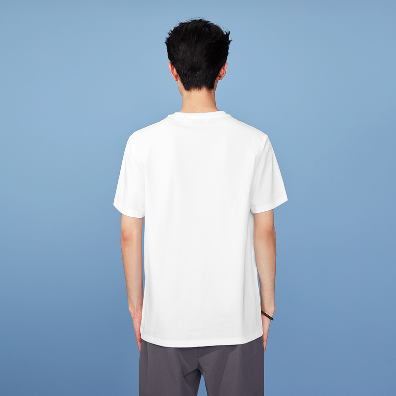 HLA/海澜之家中国航天太空创想系列短袖T恤2022夏新圆领时尚短t男商品第3张图片规格展示