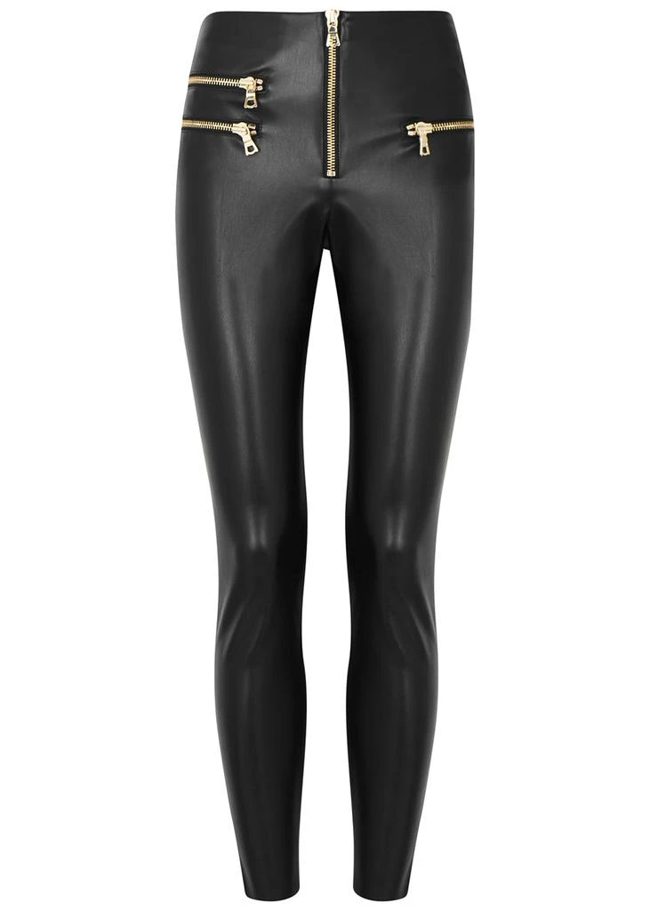 商品Alice + Olivia|Maddox black vegan leather leggings,价格¥3151,第1张图片