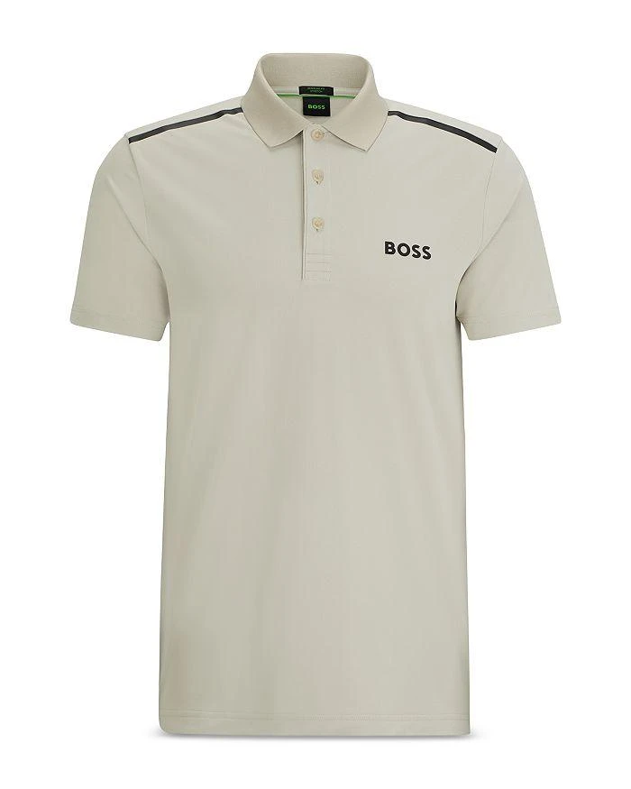 商品Hugo Boss|Paddytech Stretch Logo Print Regular Fit Polo Shirt,价格¥958,第5张图片详细描述