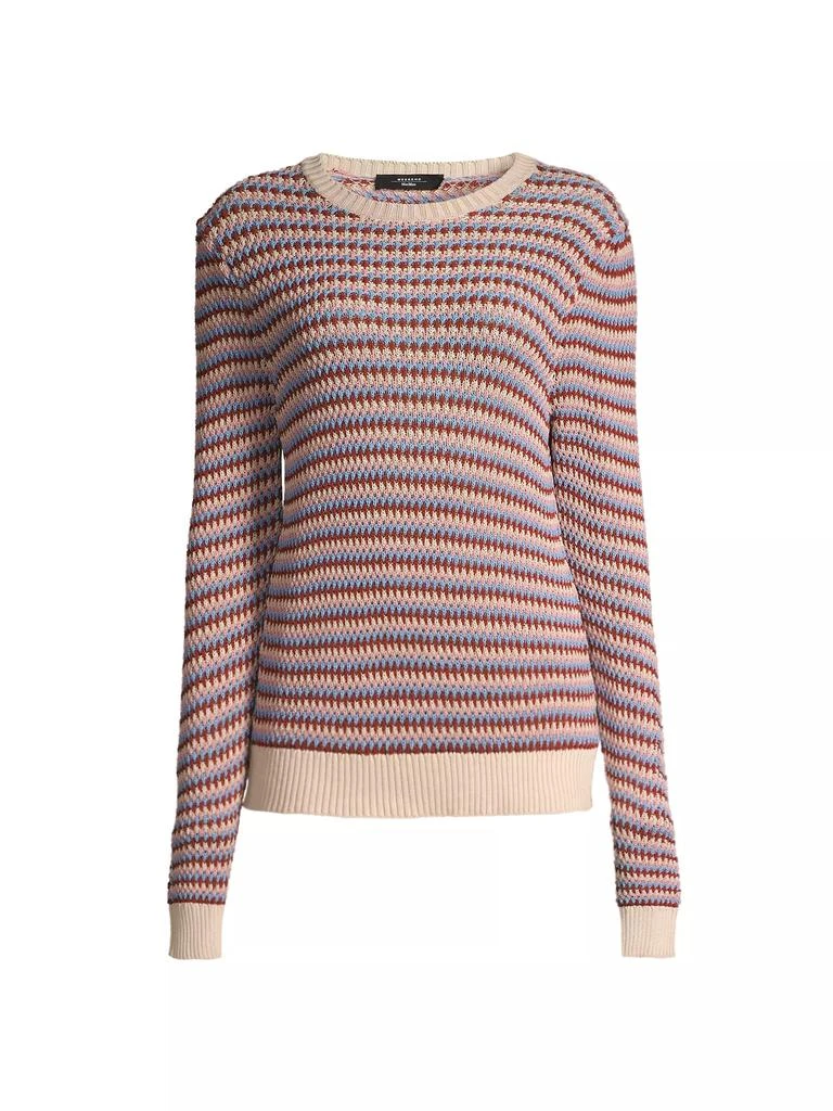 商品Weekend Max Mara|Revere Striped Cotton-Blend Sweater,价格¥1220,第1张图片