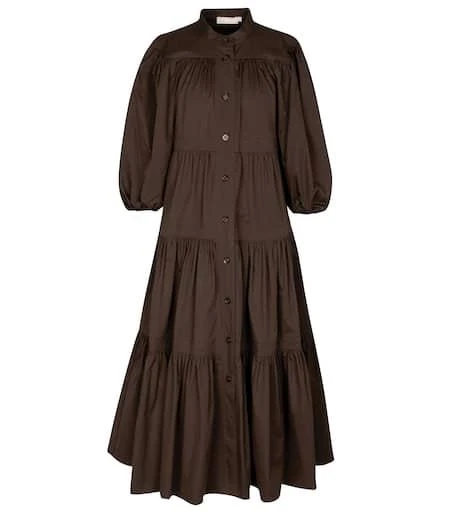 商品Tory Burch|棉质府绸中长连衣裙,价格¥3037,第1张图片