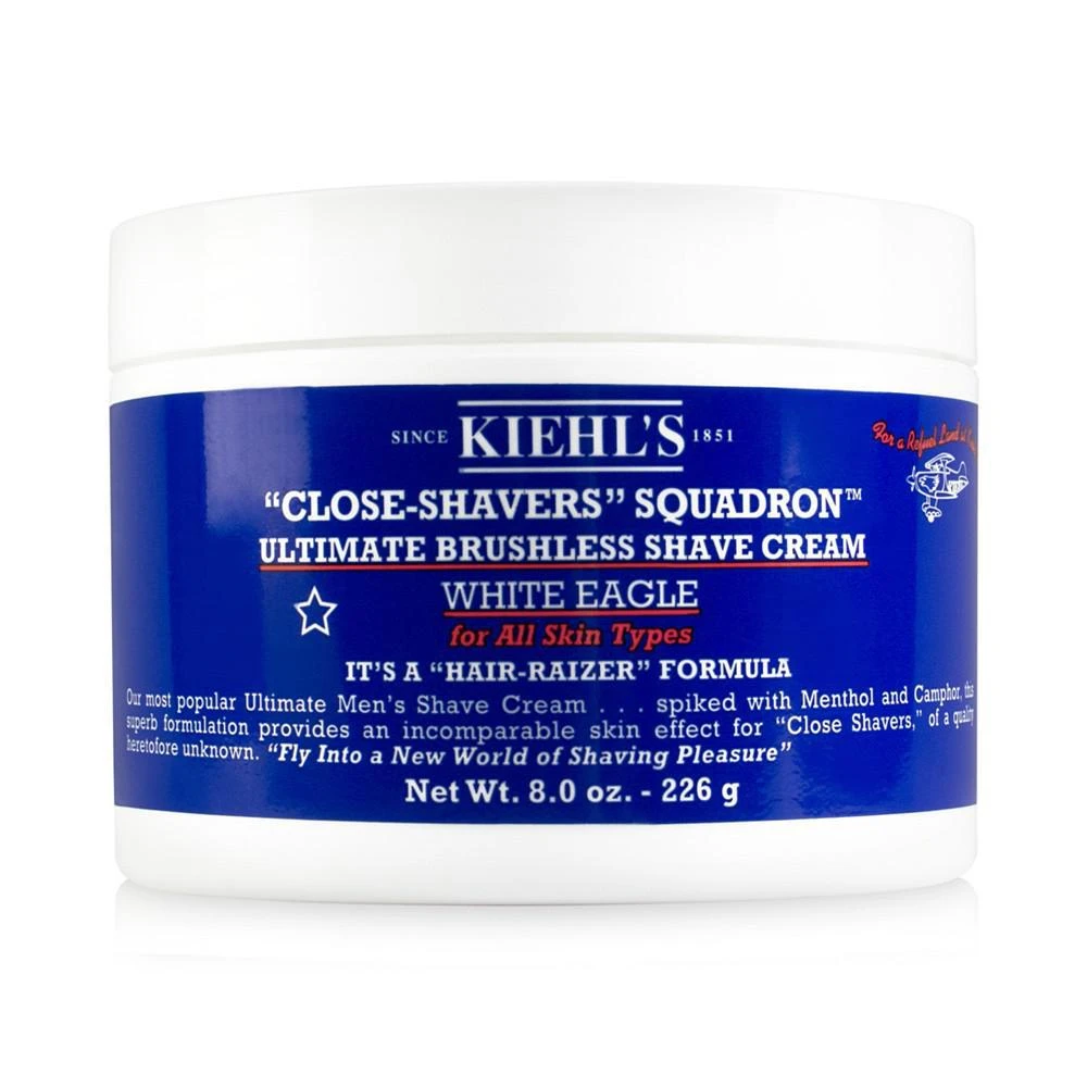 商品Kiehl's|Close-Shavers Squadron Ultimate Brushless Shave Cream - White Eagle, 8-oz.,价格¥156,第1张图片